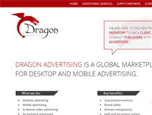 Tablet Screenshot of dragon-advertising.com